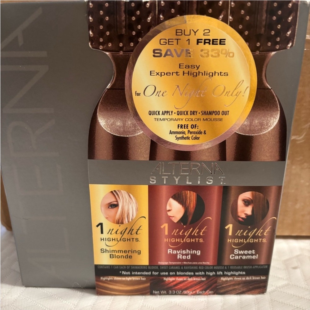 ALTERNA ~ EASY EXPERT HIGHLIGHTS ~ BLONDE / RED / CARAMEL ~ 3.3 OZ EACH …